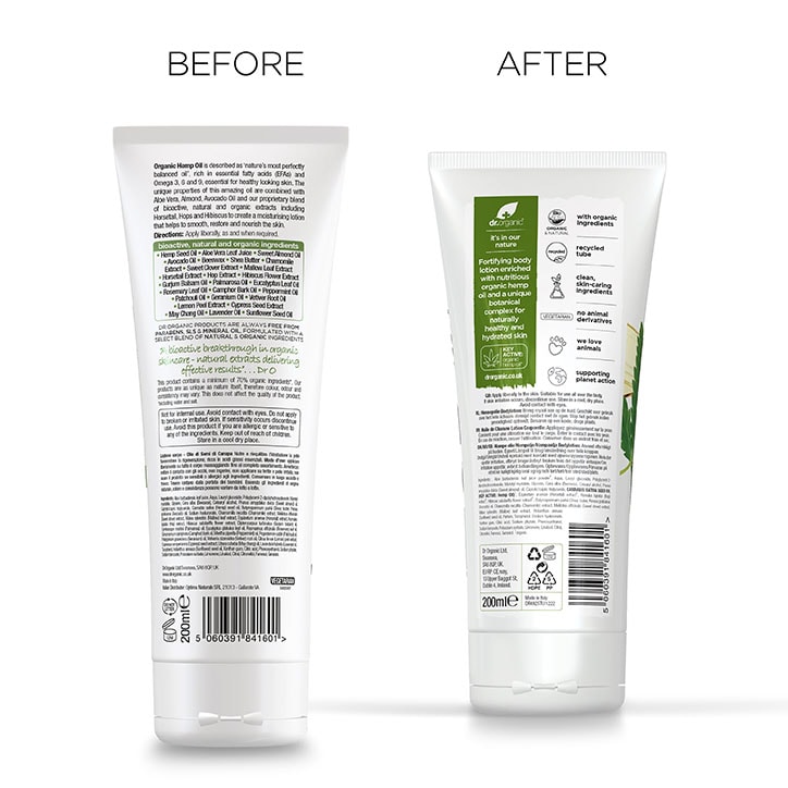 Dr Organic Hemp Oil Skin Lotion 200ml